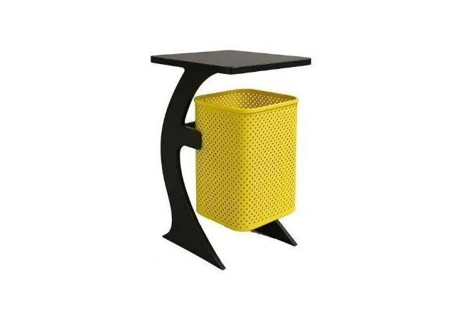 سطل زباله پارکی چدنی مدل SP-1009
